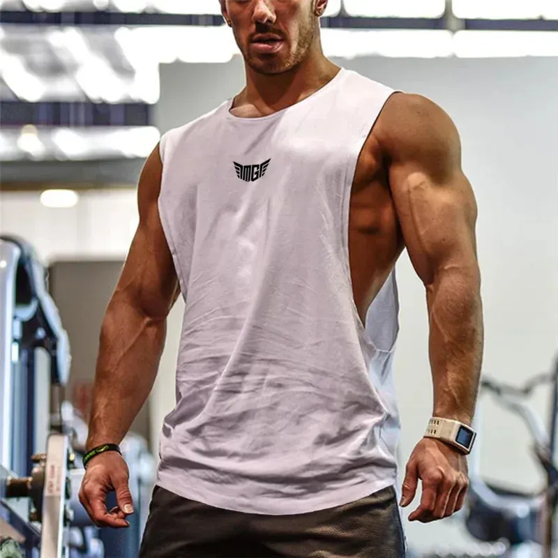Bodybuilding Tank Tops Men Sports Sleeveless shirt Muscle