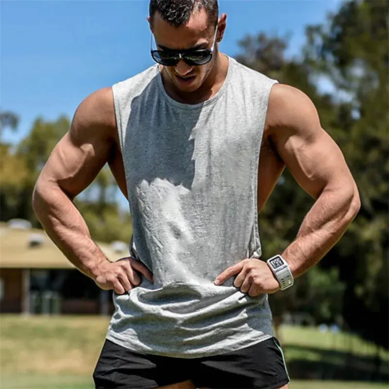 Bodybuilding Tank Tops Men Sports Sleeveless shirt Muscle