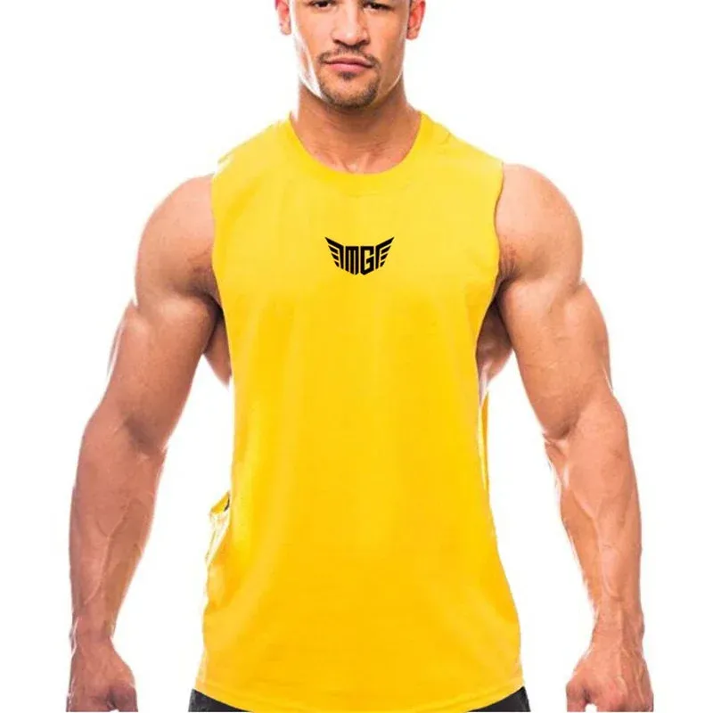 Bodybuilding Tank Tops Men Sports Sleeveless shirt Muscle