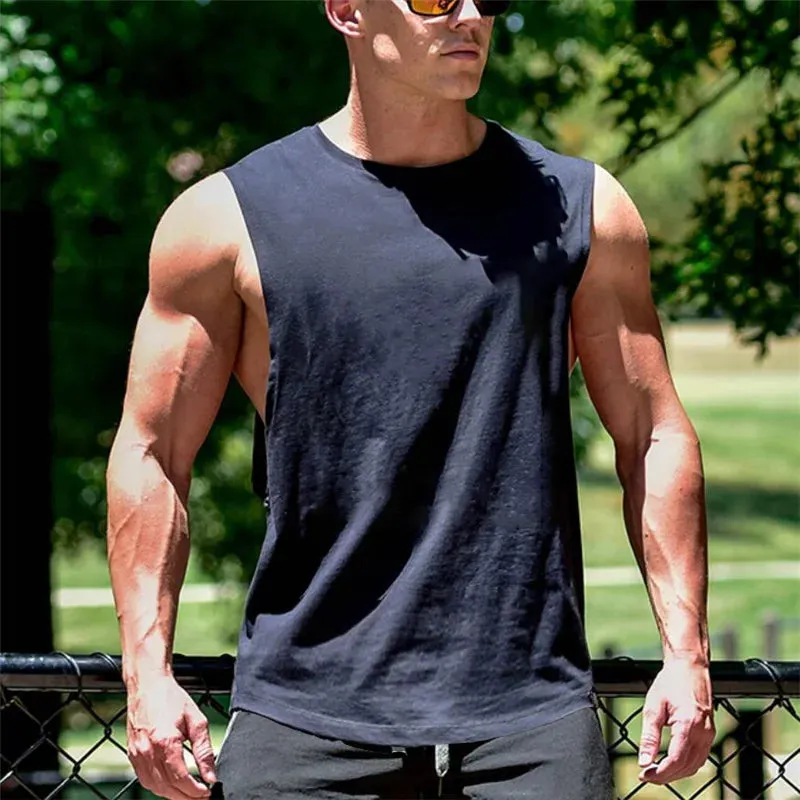 Bodybuilding Tank Tops Men Sports Sleeveless shirt Muscle