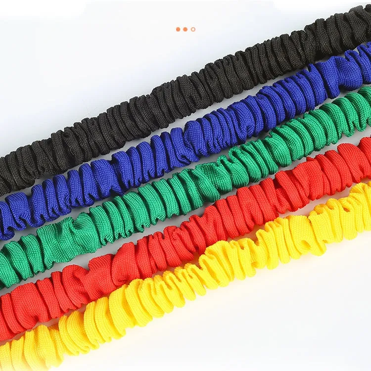 Bounce Trainer Fitness Resistance Band Boxing Suit Latex Tube Tension Rope Leg Waist Trainer, Weight: 60 Pounds(Black)