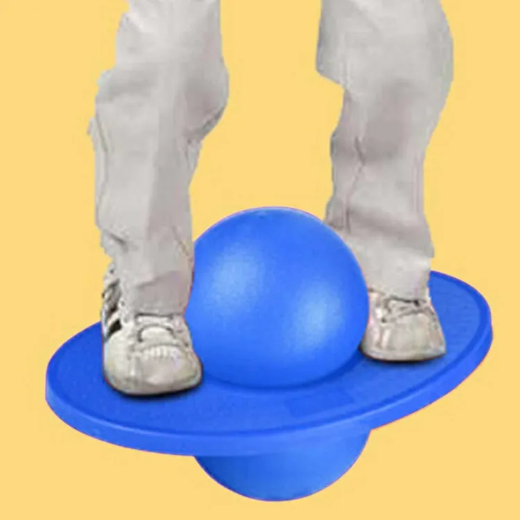 Bouncing Ball Explosion-proof Balance Outdoor Inflatable Exercise Jumping Balls Toys (Blue)