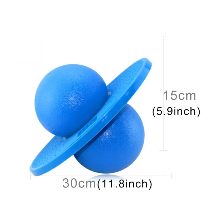 Bouncing Ball Explosion-proof Balance Outdoor Inflatable Exercise Jumping Balls Toys (Blue)