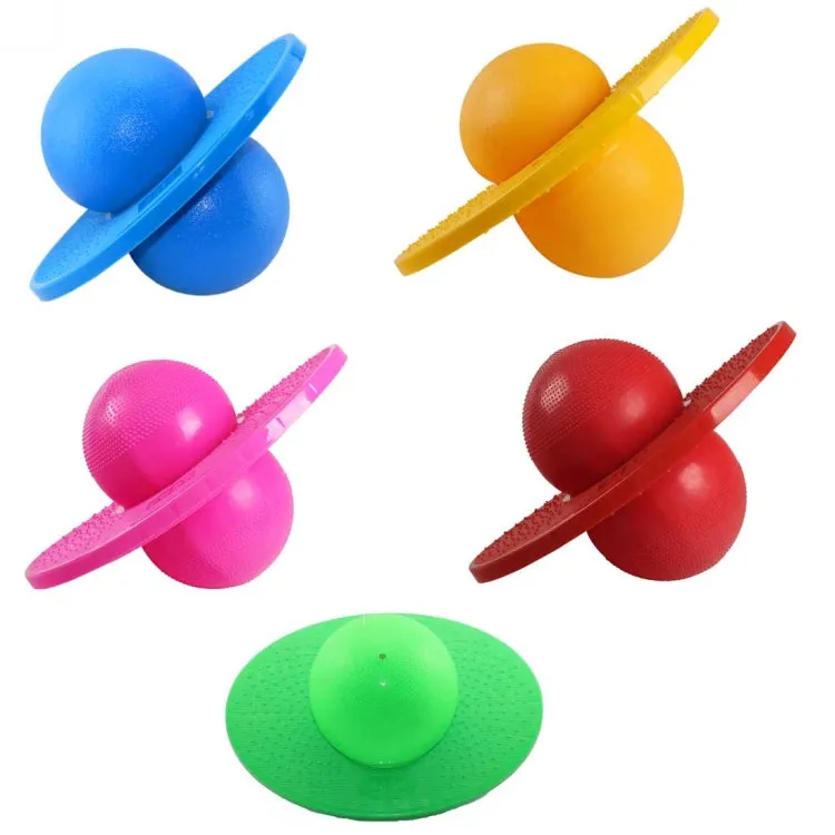 Bouncing Ball Explosion-proof Balance Outdoor Inflatable Exercise Jumping Balls Toys (Blue)