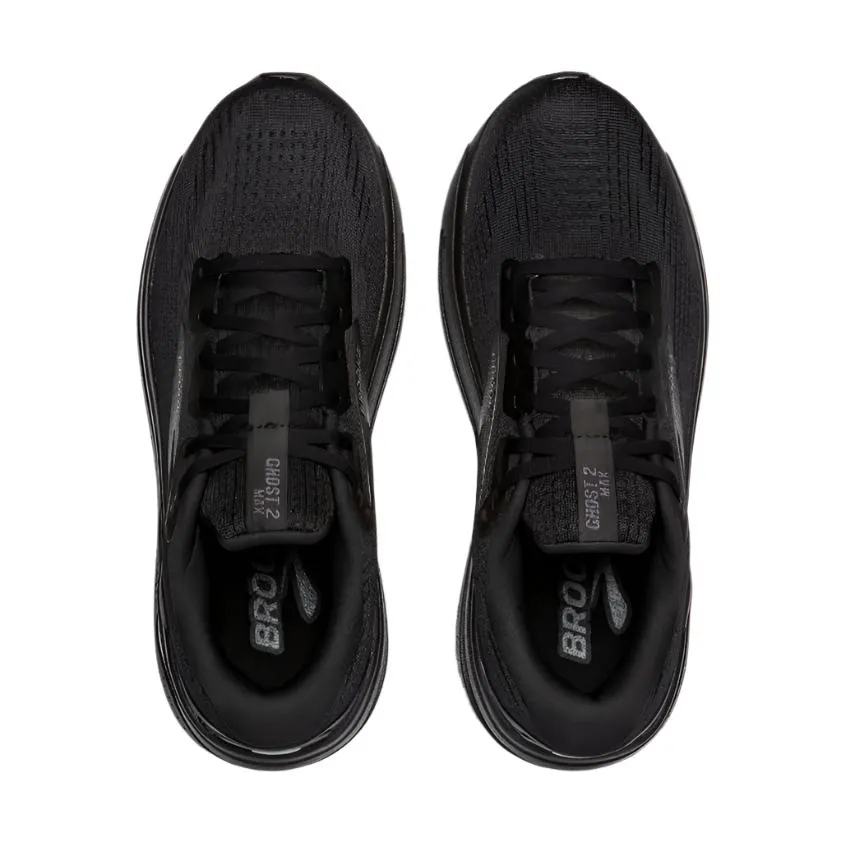 Brooks Mens Ghost Max 2 Trainer Black/Black/Ebony