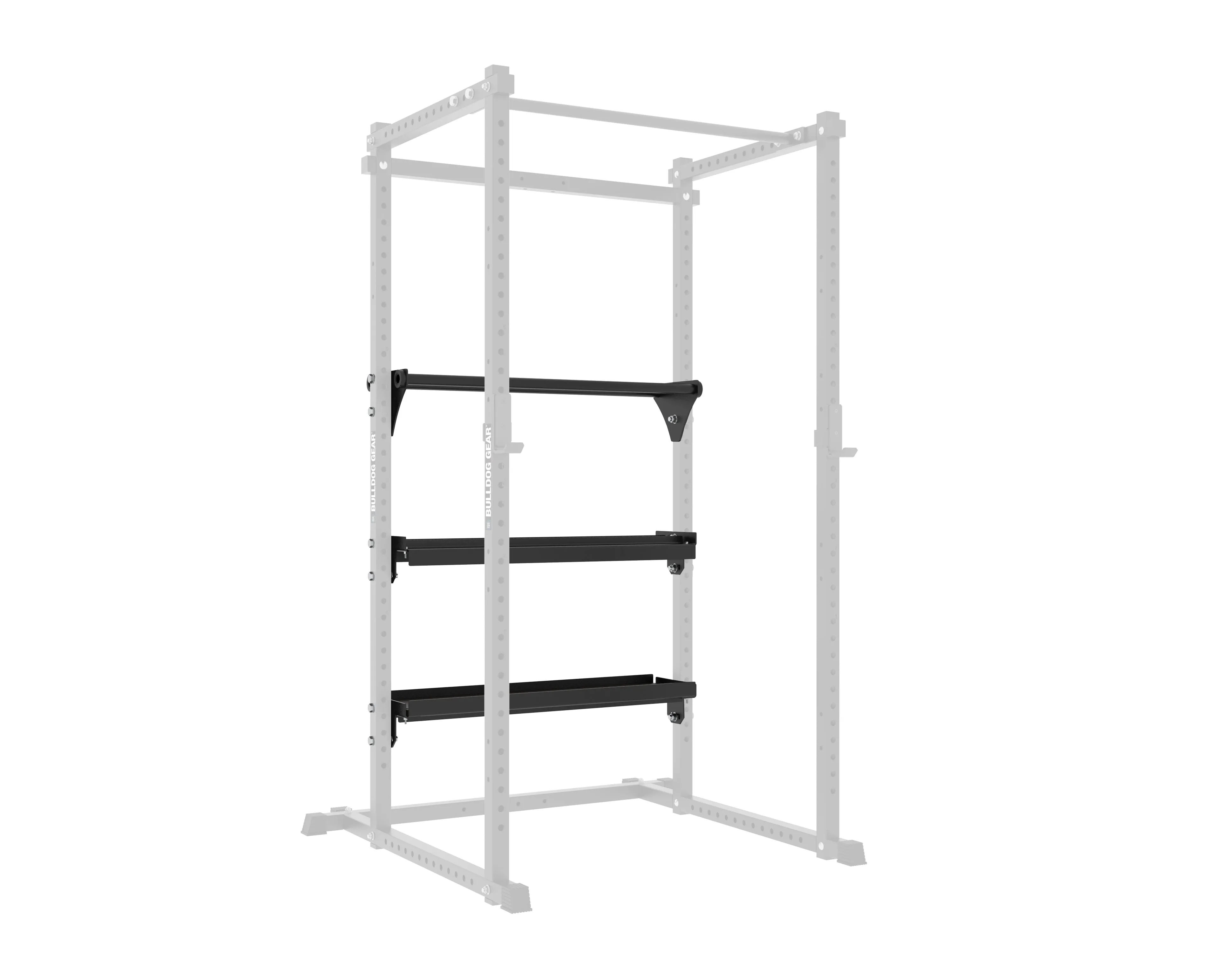 Bulldog Gear - Integrated Power Rack Storage - Dumbbell Shelf