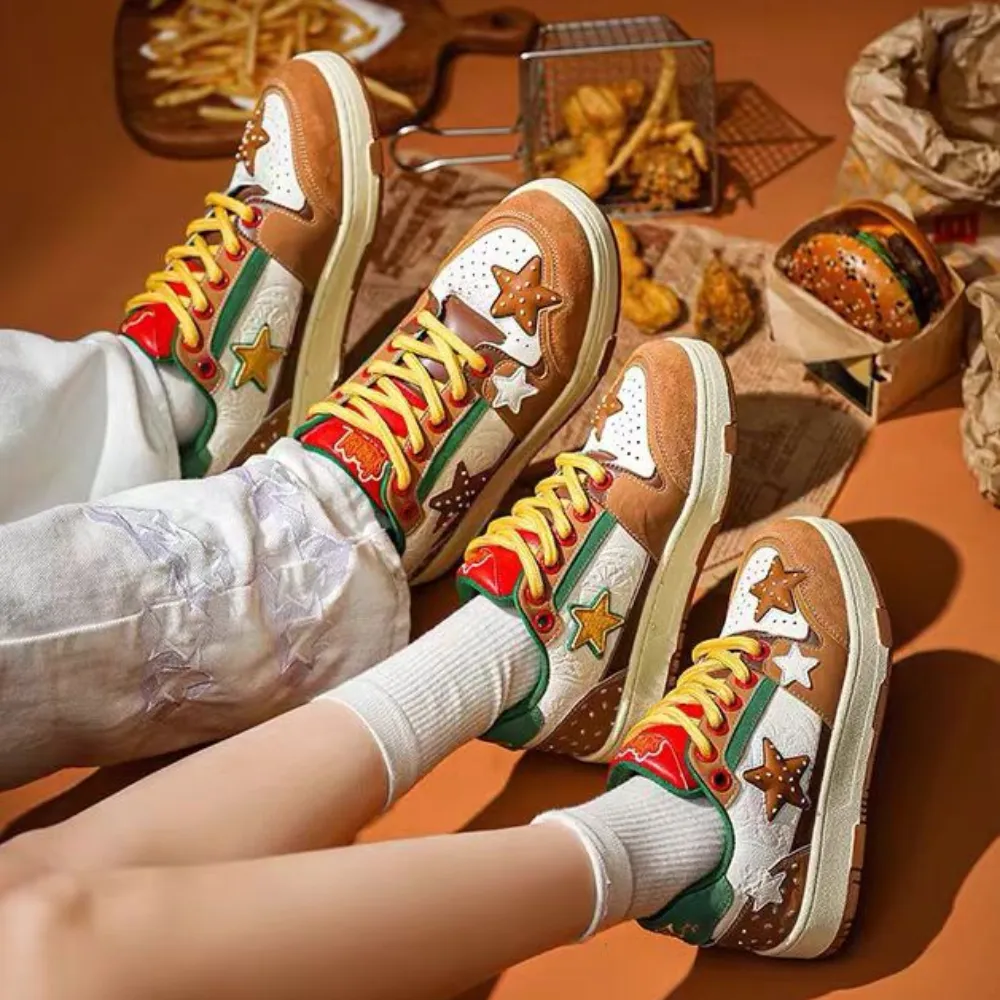 “Burger Five-Pointed Star” Shoes