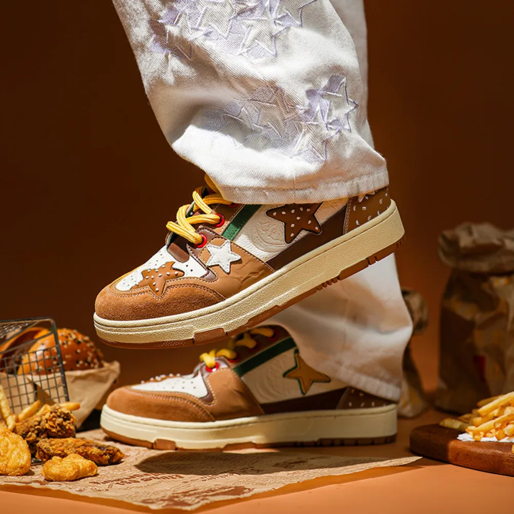 “Burger Five-Pointed Star” Shoes