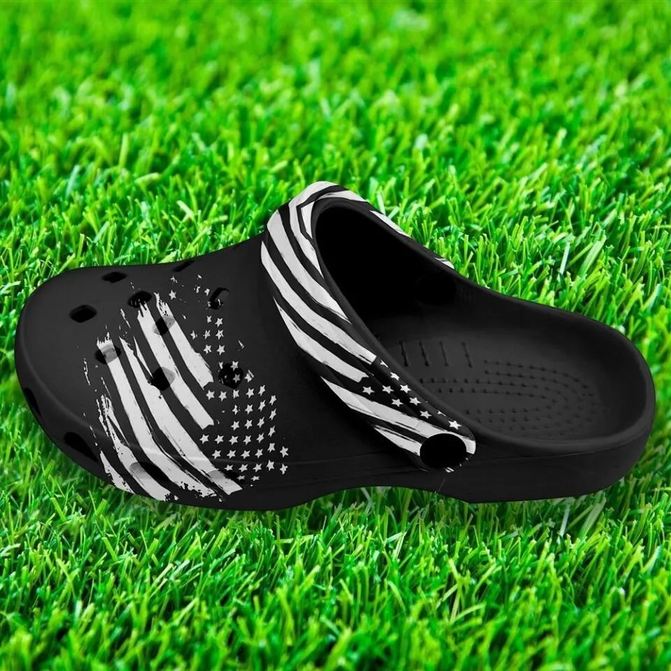 Business client gifts, Business Gifts For Clients Custom Clogs Shoes, American Flag for Clog Shoes, Printed Shoes Clogs-B06013