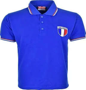 Buy Kids France Football Jersey Championship Pique Polo T-Shirt