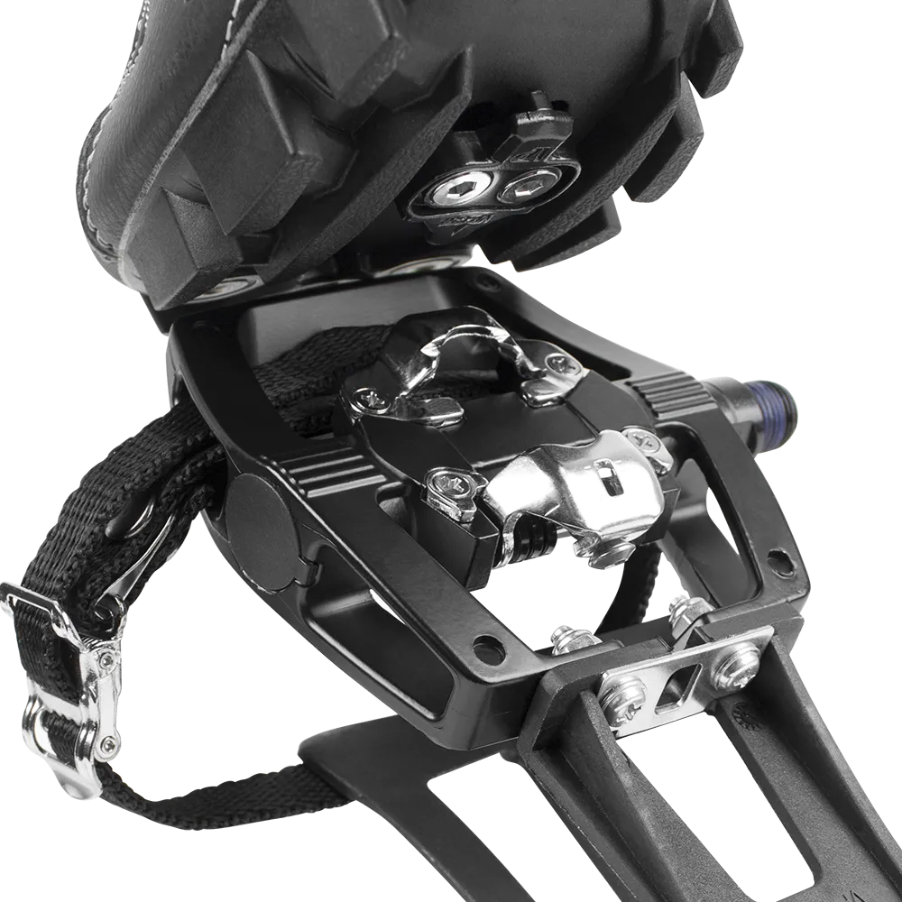BV Bike 9/16in Pedals with Toe Clips (Shimano SPD Cleats included) | BV-PD-S5