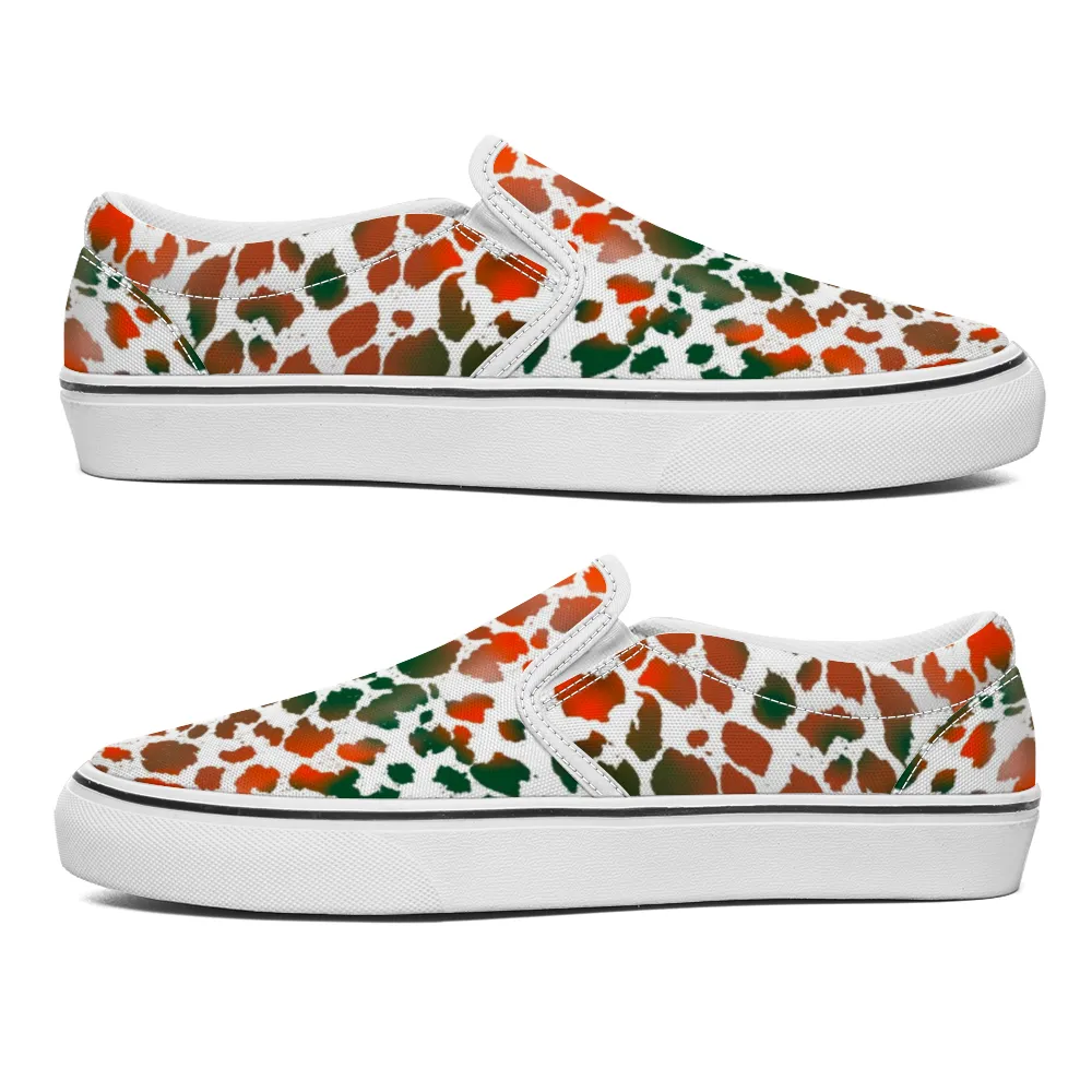 Camo Leopard Unisex Slip On Canvas Shoes
