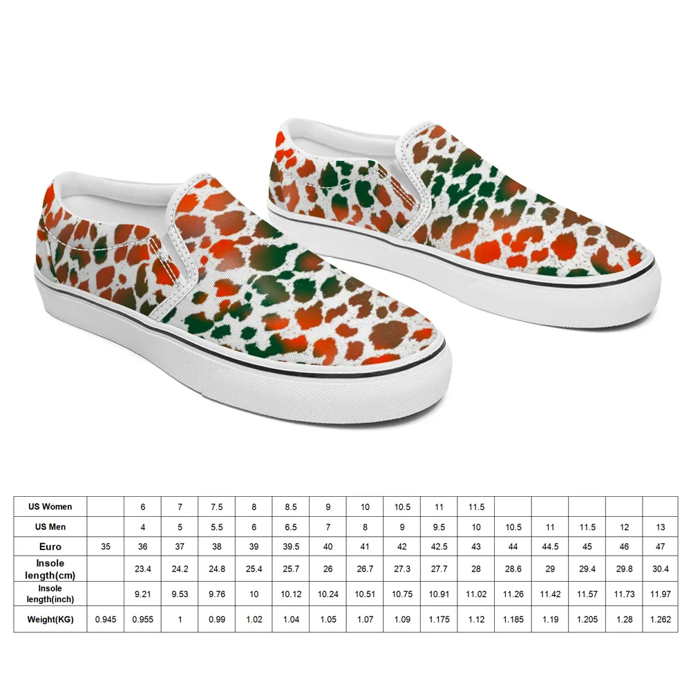 Camo Leopard Unisex Slip On Canvas Shoes