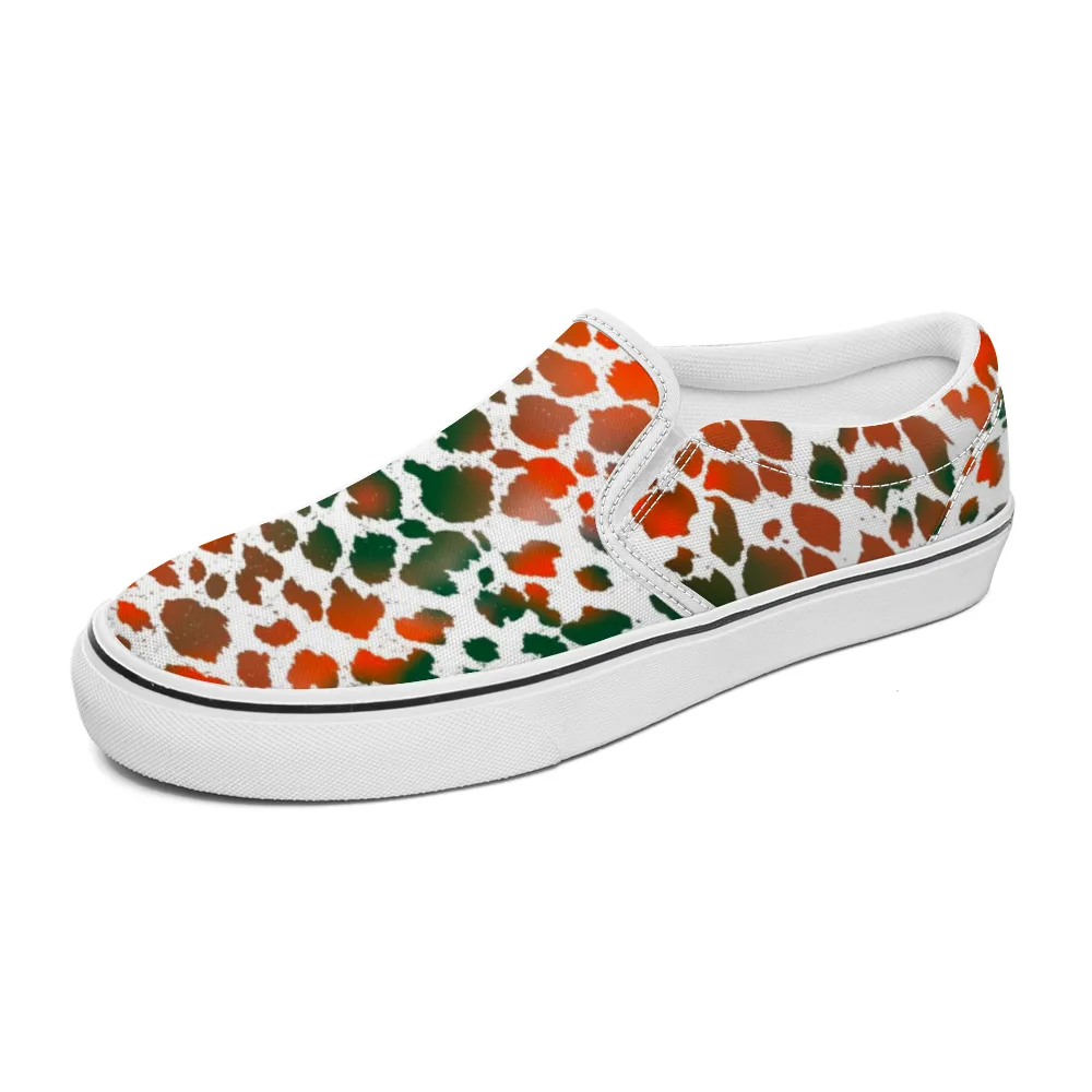 Camo Leopard Unisex Slip On Canvas Shoes