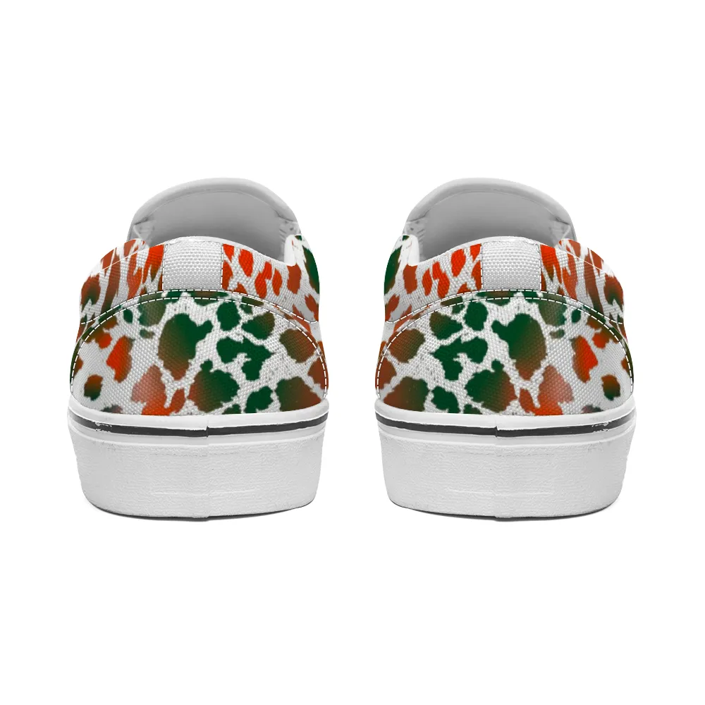 Camo Leopard Unisex Slip On Canvas Shoes