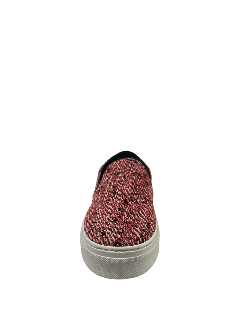 Celine Slip On Red Weave Sneakers. Size: 35