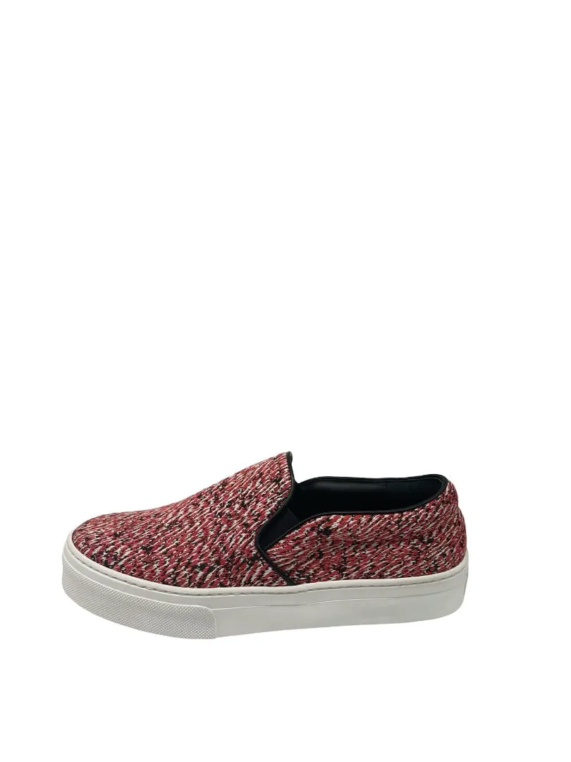 Celine Slip On Red Weave Sneakers. Size: 35