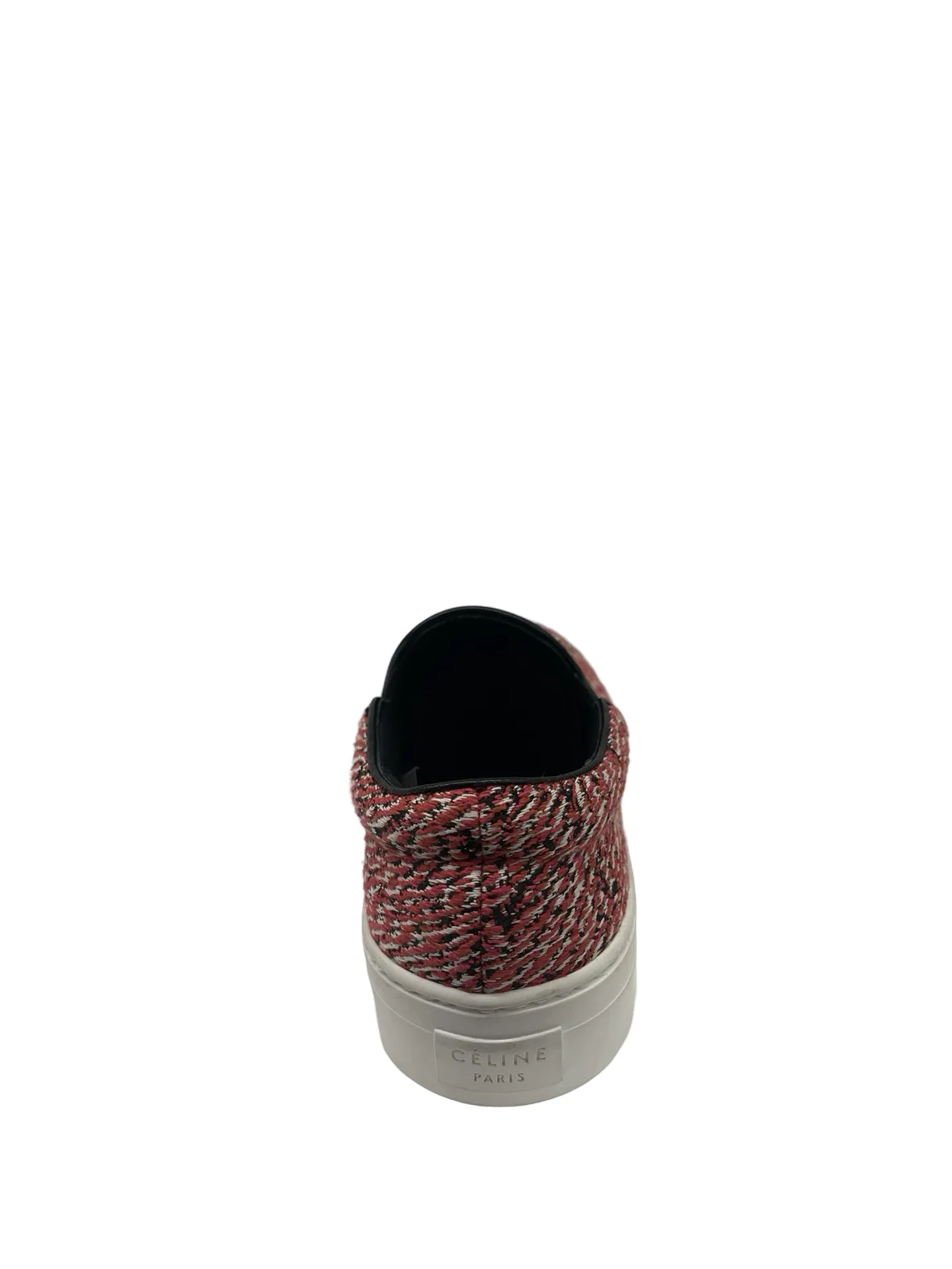 Celine Slip On Red Weave Sneakers. Size: 35