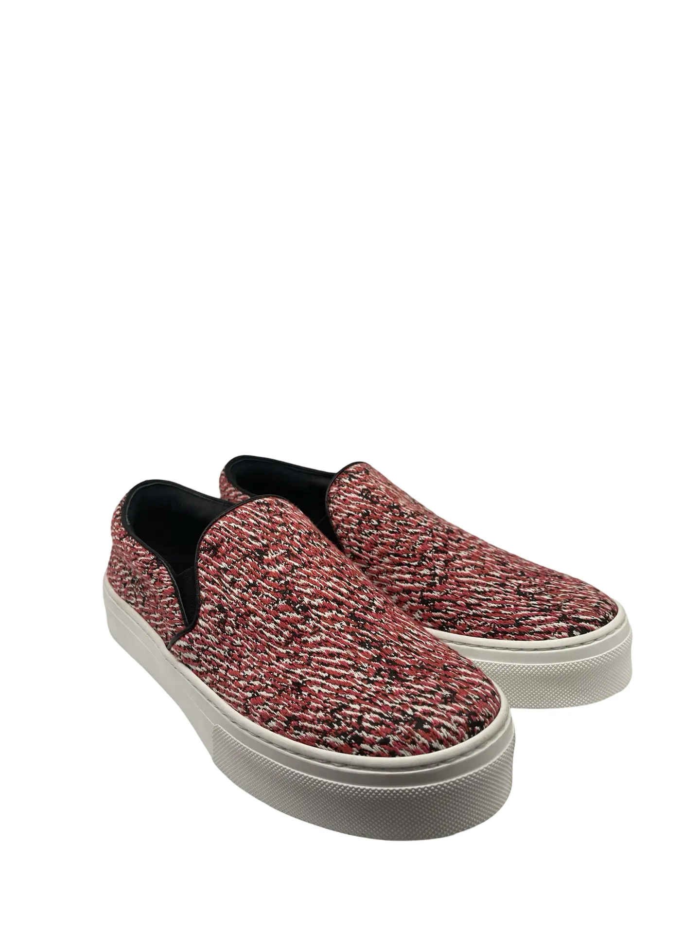 Celine Slip On Red Weave Sneakers. Size: 35