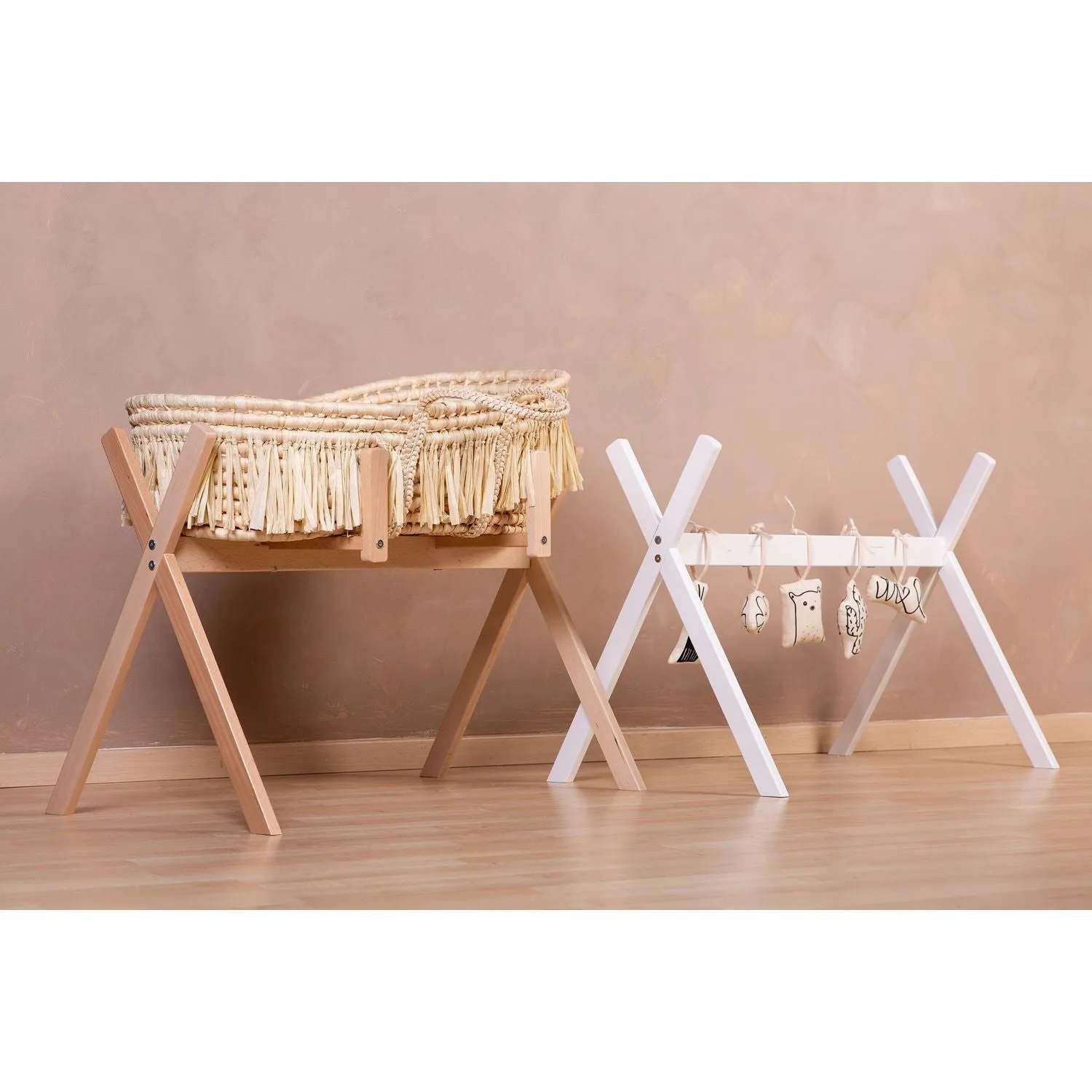 Childhome Tipi Moses Basket Stand - White