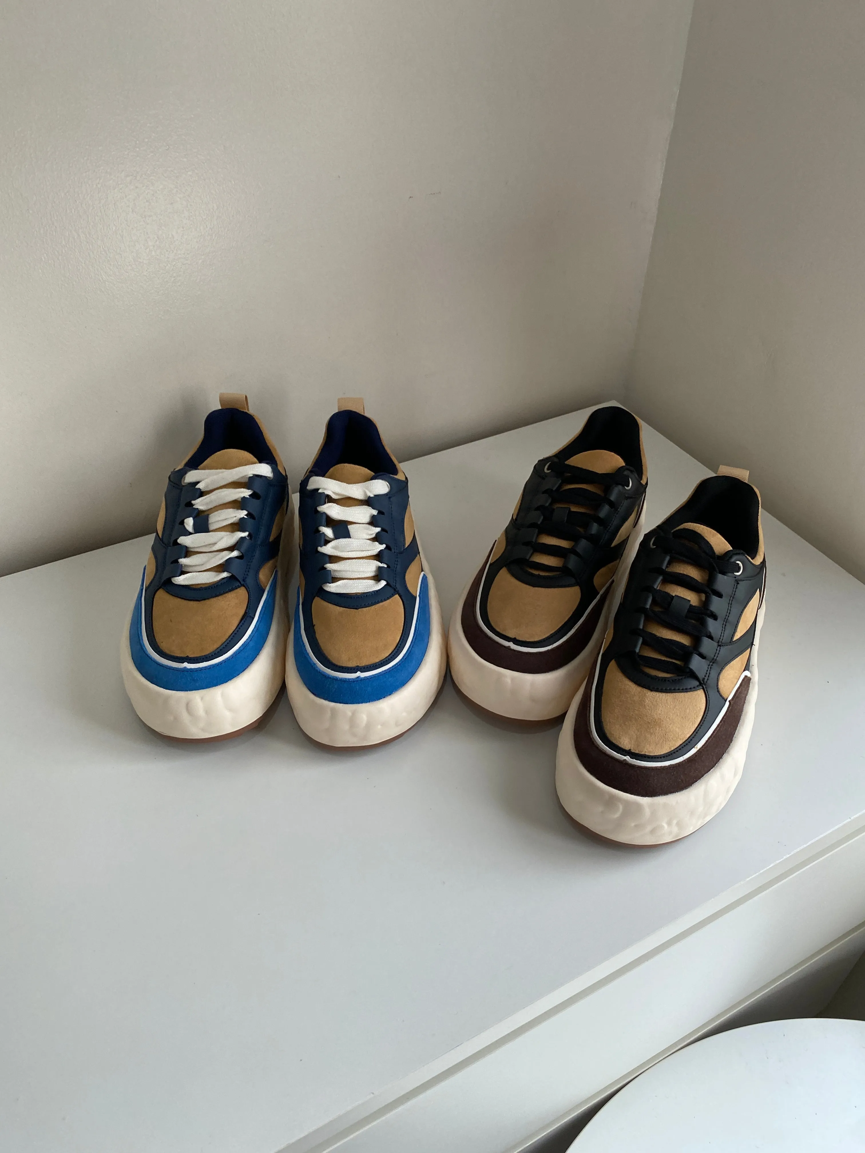 Chunky Sole Sneakers - Earth