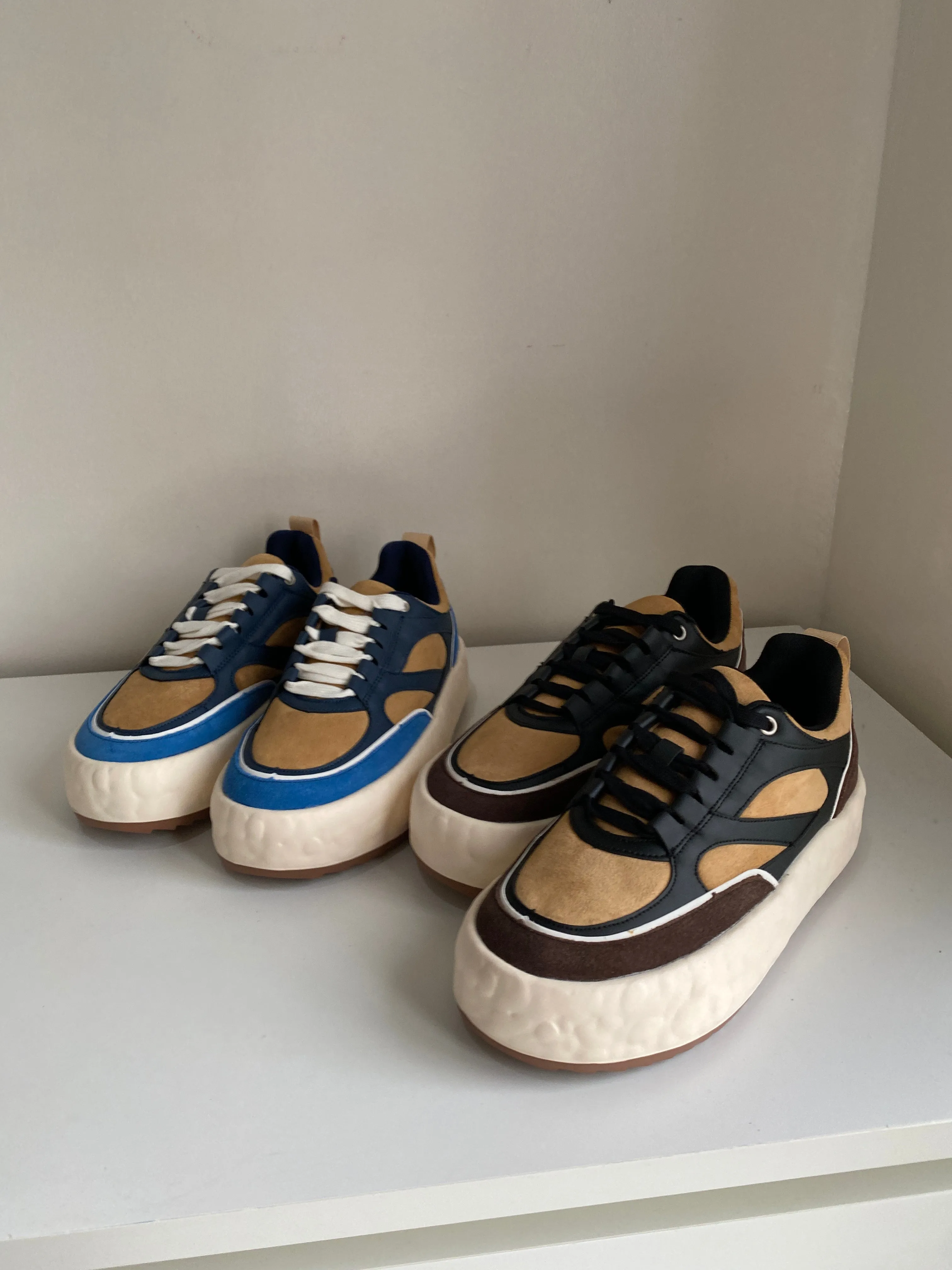 Chunky Sole Sneakers - Earth