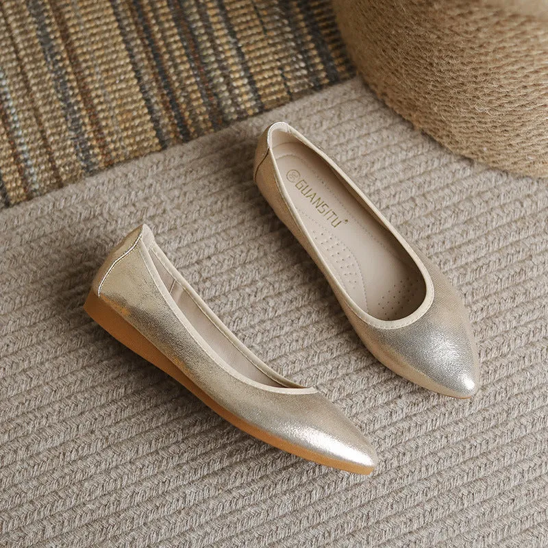 Cilool  Casual Comfort Dressy Flats For Wedding Bling Sparkly Bridal Shoes CF404
