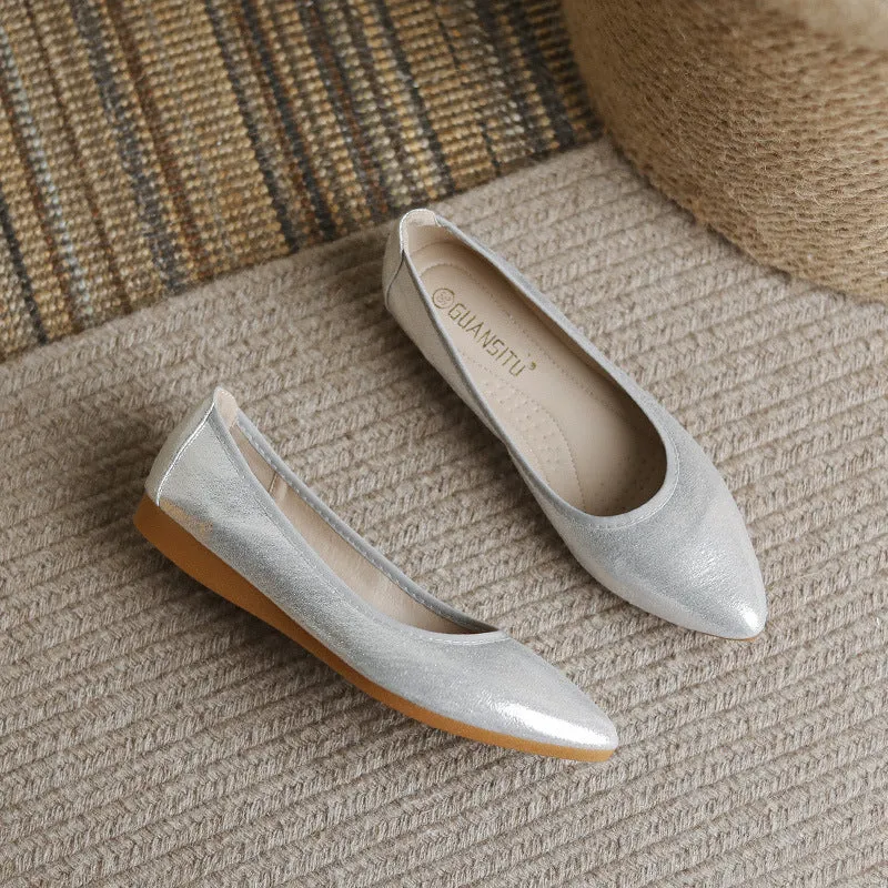 Cilool  Casual Comfort Dressy Flats For Wedding Bling Sparkly Bridal Shoes CF404