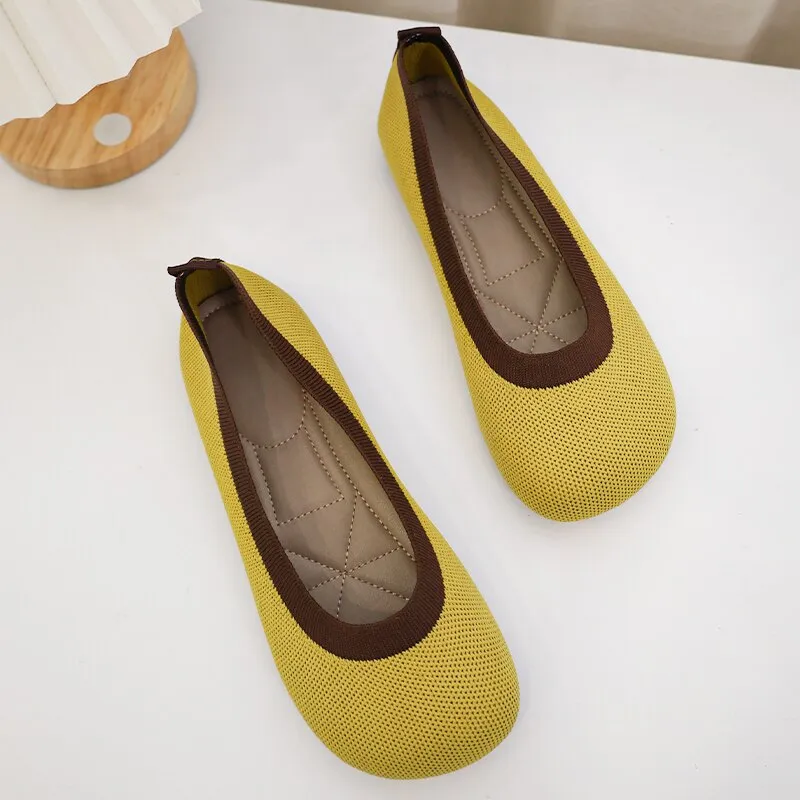 Cilool Weaving Breathable Loafers  Comfortable Walking Casual Flats Shoes WF10