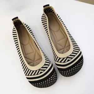 Cilool Weaving Breathable Loafers  Comfortable Walking Casual Flats Shoes WF10