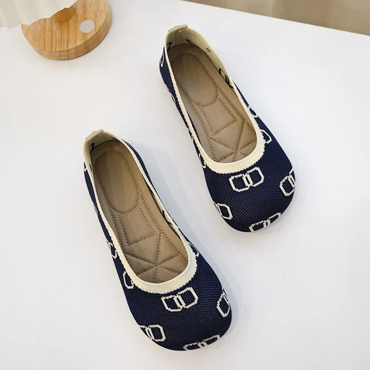 Cilool Weaving Breathable Loafers  Comfortable Walking Casual Flats Shoes WF10