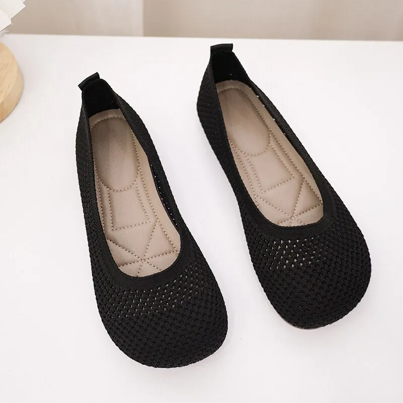 Cilool Weaving Breathable Loafers  Comfortable Walking Casual Flats Shoes WF10