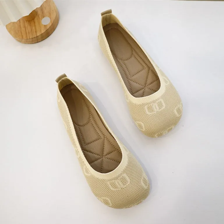 Cilool Weaving Breathable Loafers  Comfortable Walking Casual Flats Shoes WF10