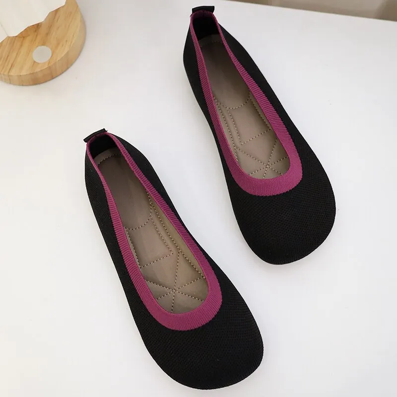 Cilool Weaving Breathable Loafers  Comfortable Walking Casual Flats Shoes WF10