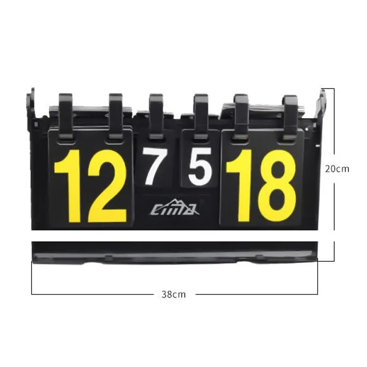 Cima Basketball Branch Can Be Turned Back To Basketball Scorer Four-Digit Tennis Table Tennis Scorer(38 x 21 x 3.5cm)