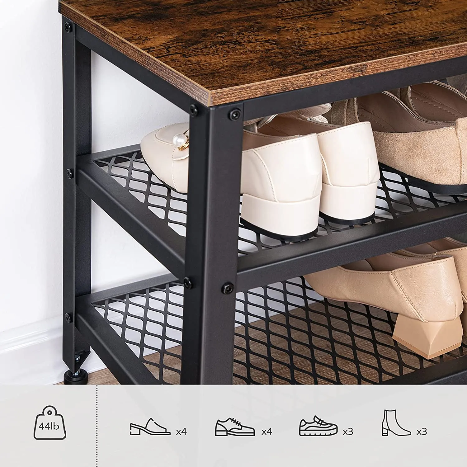 Coat Rack Shoe Bench, Hall Tree Entryway Storage Bench, Shoe Rack Organizer