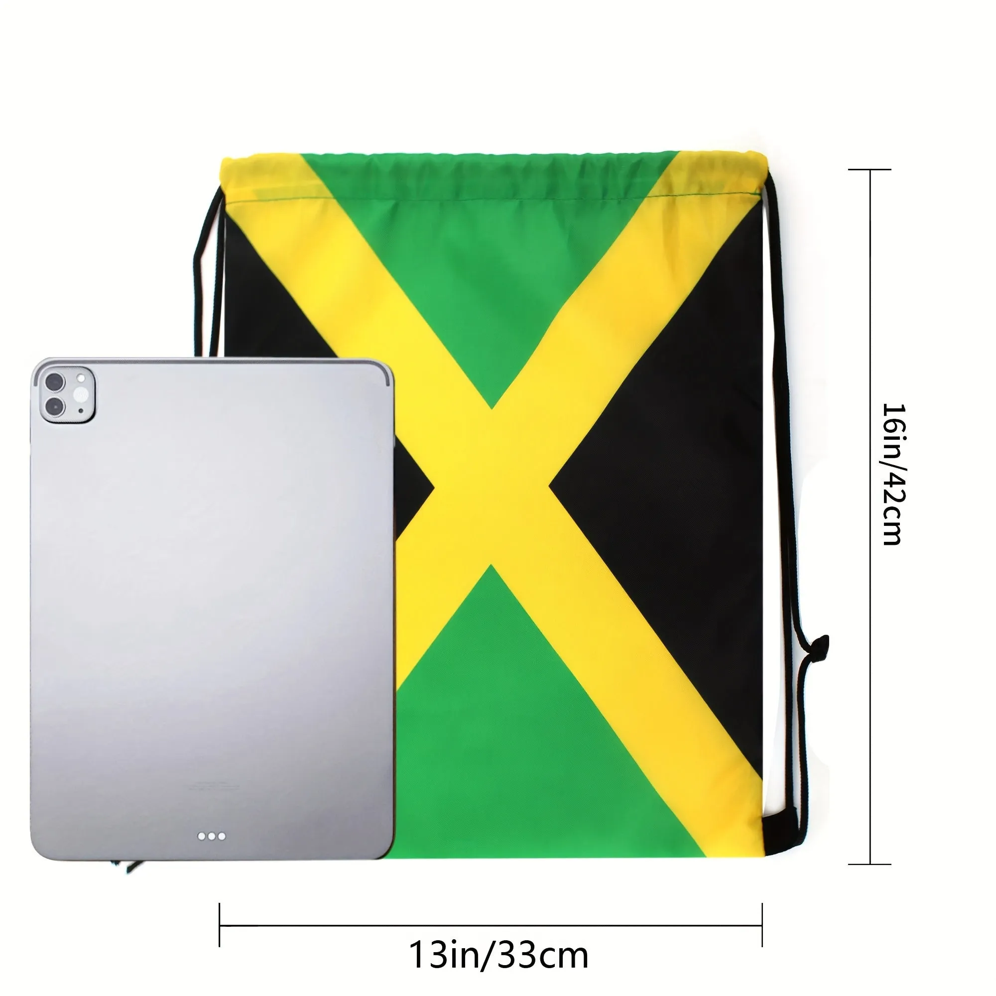 Colorblock Pattern Drawstring Backpack Sleek Lightweight Storage Bag