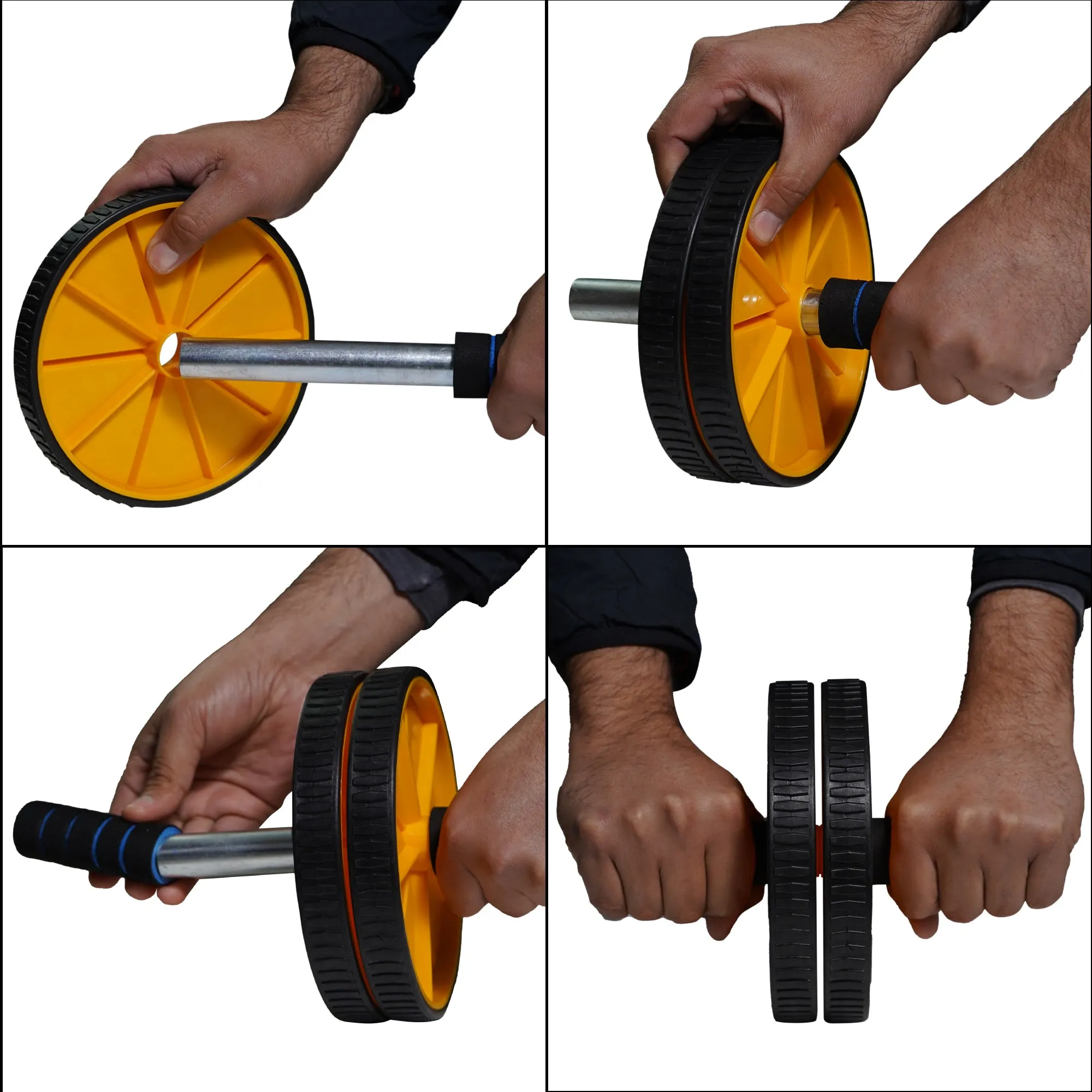 Combo For General Fitness & Double Toning Tube & Ab Roller