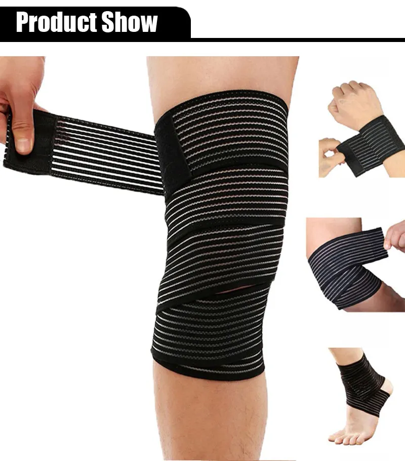 Compression Knee Pad Joint Gym Elast Bandag Sport Knee Bandage Crossfit Protective Elastic Arthritis Support Tape