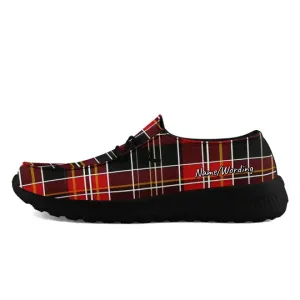 Corporate Gifts,Personalized Plaid Sneakers, Custom Canvas Slip On shoes, Comfortable and light-Weight Gym Shoes