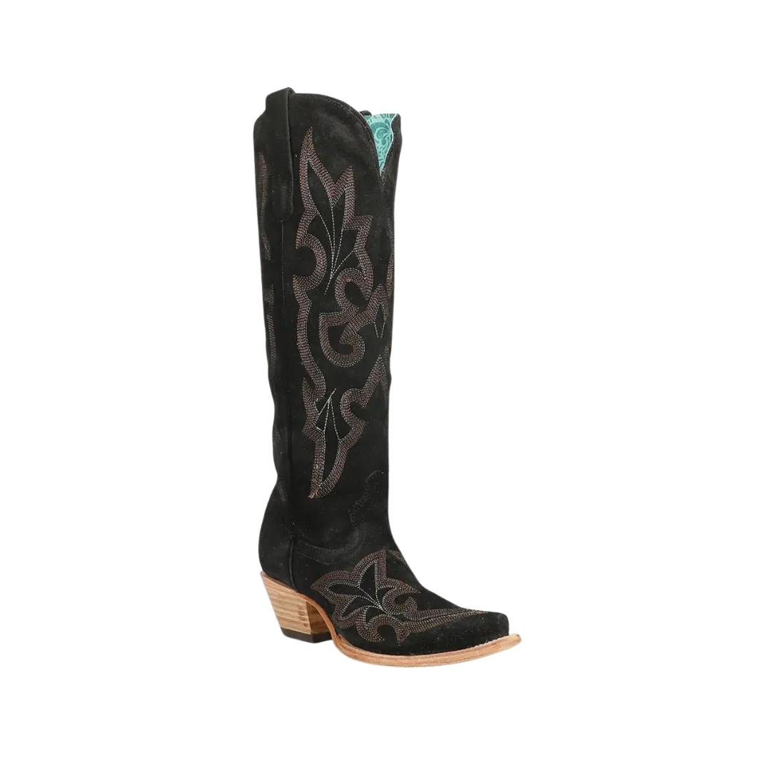 Corral Boots Women's Suede Western Black Boots