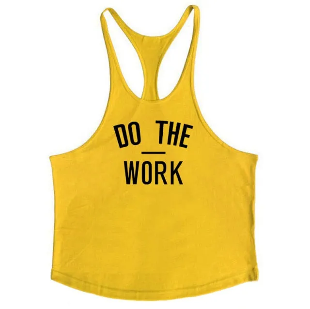 Cotton Gyms Tank Tops Men Sleeveless Tanktops For Boys Bodybuilding Clothing Undershirt Fitness Stringer Vest