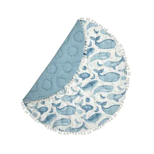 Crane Caspian Quilted Baby Playmat - Whales