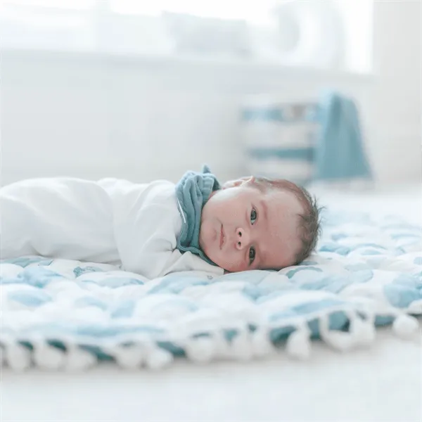 Crane Caspian Quilted Baby Playmat - Whales
