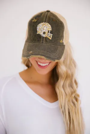 CUSTOM FOOTBALL HELMET PATCH HAT