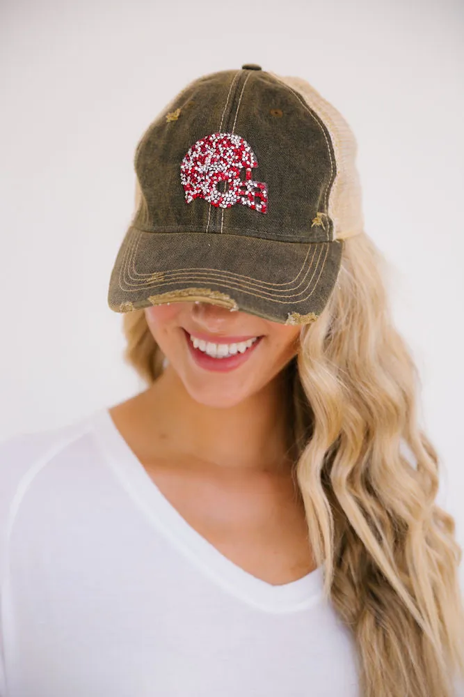 CUSTOM FOOTBALL HELMET PATCH HAT