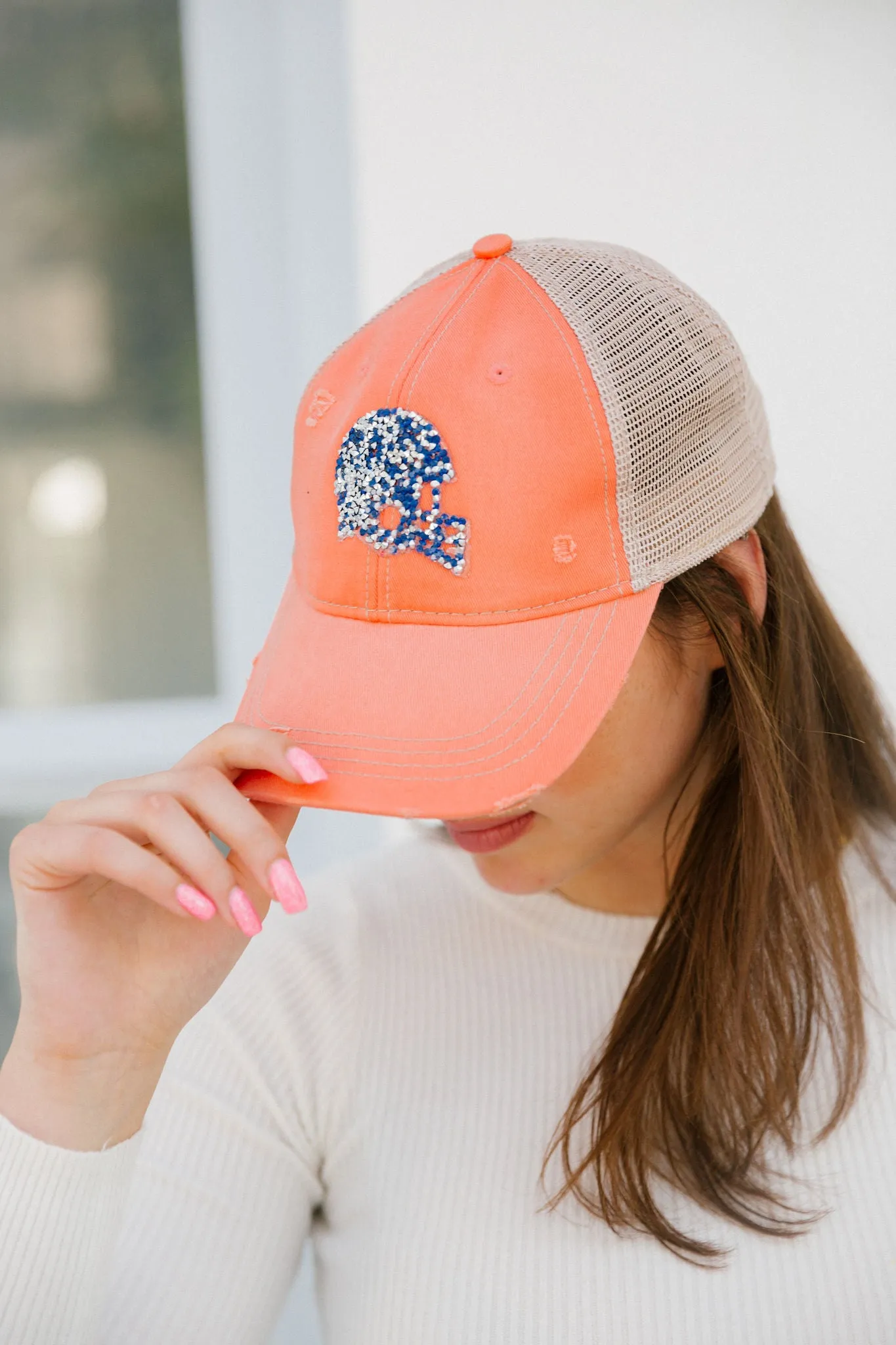 CUSTOM FOOTBALL HELMET PATCH HAT