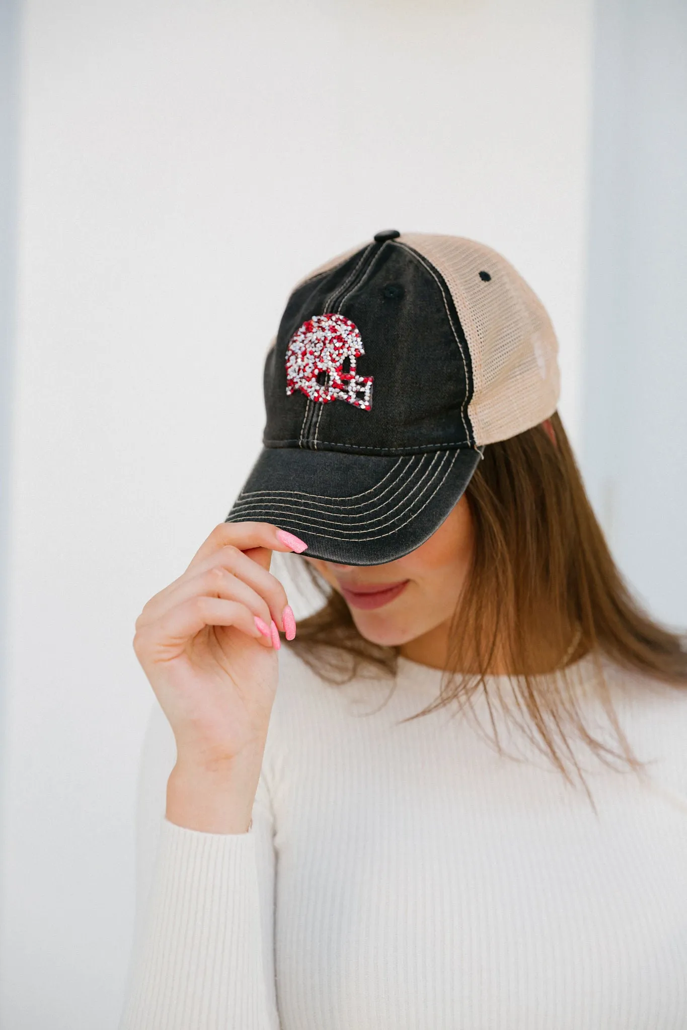 CUSTOM FOOTBALL HELMET PATCH HAT