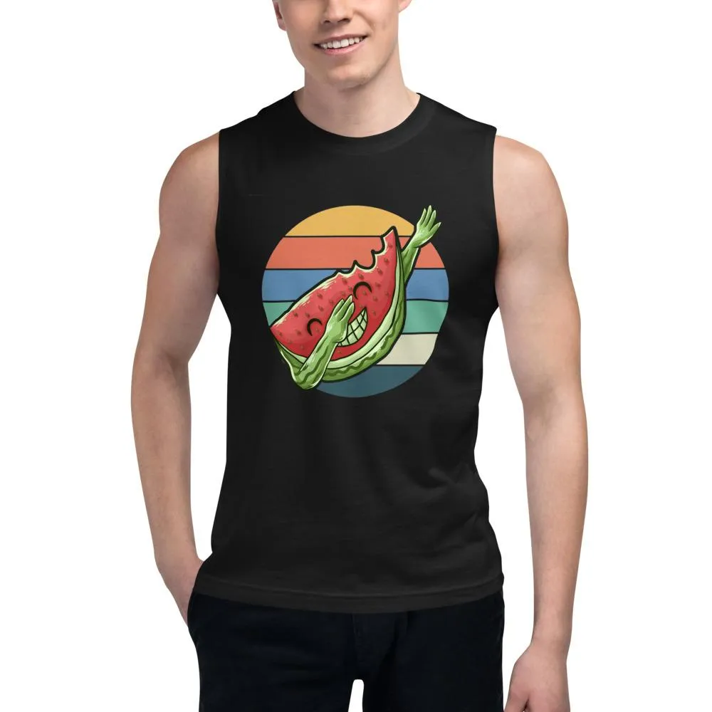 Dabbing Watermelon Gym Vest