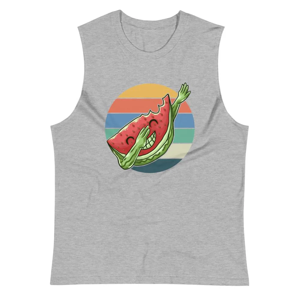 Dabbing Watermelon Gym Vest
